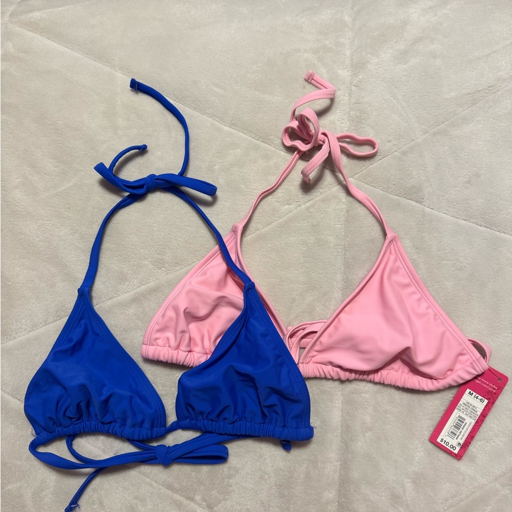 Target Blue and Pink Bikini Tops